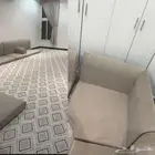 كنب ارضي حرف L من اربع قطع جديد