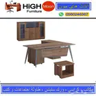 مكتب طقم مودرن دولاب خشب مكاتب موظفين اداري و كراسي مكتبيه