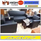 كنب جلد حق المكاتب و طقم مكتب جلد