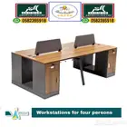 workstation جديد مكتب برتيشن مشتركة رباعي و ورك ستيشن ثنائي