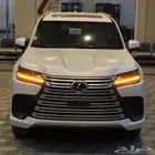 لكزس LX BB 2025 اسود وابيض داخلي جملي واحمر
