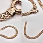 عقد فضة إيطالي مطلي ذهب أحمر ماركة Veronese for QVC.