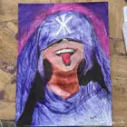 رسمه لبنت مغطيه