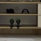 اثاث صاله تلفزيون وطاولة وطاولات خدمه شبه جديده