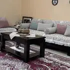 طقم كنب حرف L مع طاولة