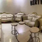 مجلس كامل خشب مصري للبيع ب 1500 ريال 7 قطع