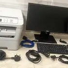 كمبيوتر مكتبي i7 و طابعه ليزر