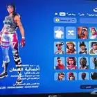 حساب فورت نايت انادر فيه السيزون الثاني وجلكسي وترافيس سكوت