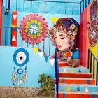 نقدم لكم البعض من الأعمال ف رسم الجداريات الخارجية و الديك