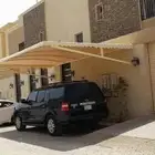 انشاء مظلات pvs سواتر حديد برجولات هناجر