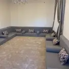 تفصيل كنب وتنجيد وتفصيل جلسات ارضيه وتفصيل جميع انواع الستائ