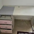 مكتب دراسة خشبي كرسي متحرك