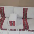 تفصيل جلسات ارضيه و جلسات خارجيه و جلسات شعبيه و ستائر و كنب