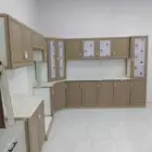يوجد لدينا مطابخ جديدة جاهزة نوع المنيوم صاج المقاس 3 في 3 م
