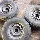 4 جنوط هلل جيب ربع اصلي وكفرات 225 95 16