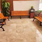 مقاعد فناء للجلوس والحديقة والشرفة من الخشب