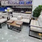كراسي خشب و حديد