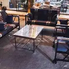 كراسي حديد خشب