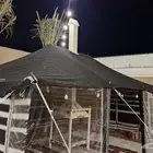 بيت شعر اسود واجها شفاف