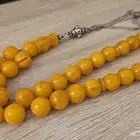مسباح مسكي حبة كبيرة فخم 33خرزة كركوشة فضة اصلي