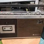 مسجل خشبي مع راديو