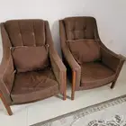 dark brown 5 seater sofa.