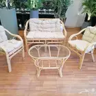 طقم خيزران طبيعي