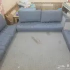 كنب 3قطع جديددفايه ولمبات لدوطاوله بلازماواواني منزليه ومكوئ