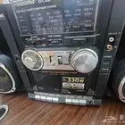 راديو مع مسجل باناسونيك شغال الراديو سماعات نظيفه