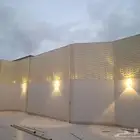 سواتر حديد سواتر قماش بلاستيك تغطيه ممرات تغطيه فلل ستاره