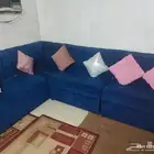 مجلس 5قطع حرف L وغسالة 6كيلو