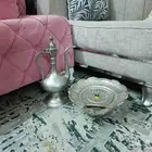 طقم إبريق وحوض معدني أفغاني تقليدي