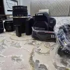 كاميرا كانون 800 شبه جديد مع عدسات