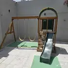 ألعاب أطفال زحليقة و مرجيحتين