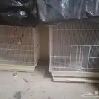 للبيع وعلى السوم اقفاص لجميع أنواع الطيور وبأحجام مختلفة