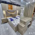 غرفة نوم  امل جديد 7قطعه دولاب 6 باب كمودينه تسريحه بسعر منا