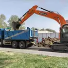 اجار قلابات سكسات شيول للحفر ودفن وترحيل المخلفات ودمار