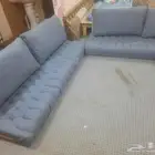 كنب 3قطع جديددفايه ولمبات لدوطاوله بلازماواواني منزليه