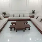 كنب شبه جديد للبيع طاوله ارضيه للبيع