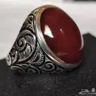 عقيق كبدي يماني أحمر طبيعي