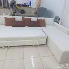 مجلس صاله حرف L مقاس 320 240 اجمالي المساحه 560سم مزود ميكان