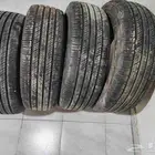 كفرات مقاس 265 70 17 شبه الجديد مستعمله اسبوع تاريخ 2023