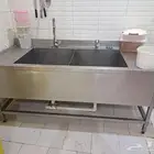 حوض مغسلة ماء استيل كامل