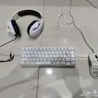 ماوس و كيبورد قيمنق من rock pow مع سماعه قيمنق