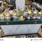 بكس الاهداء مكون من ثلاث دلال ثلاث أباريق ومبخرة اسم