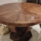 طاوله كبيره خشب زان نظيفه مقاس 120سنط