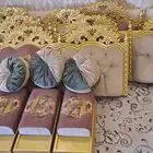كنب مجلس 5قطع كنب و ثلاث مراكي مع مخداتهن