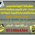 مدرس انجليزي متخصص للتأسيس والمتابعة والمراجعات لكل المراحل