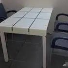 Glass dining table with 4 chairs for 200 SAR