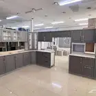 مطابخ جاهزه 6متر و7 متر صاج دبل مع الرخام صناعي
